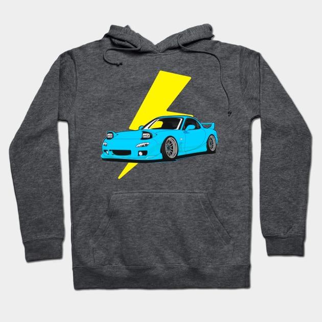 Rx7 fd Hoodie by MOTOSHIFT